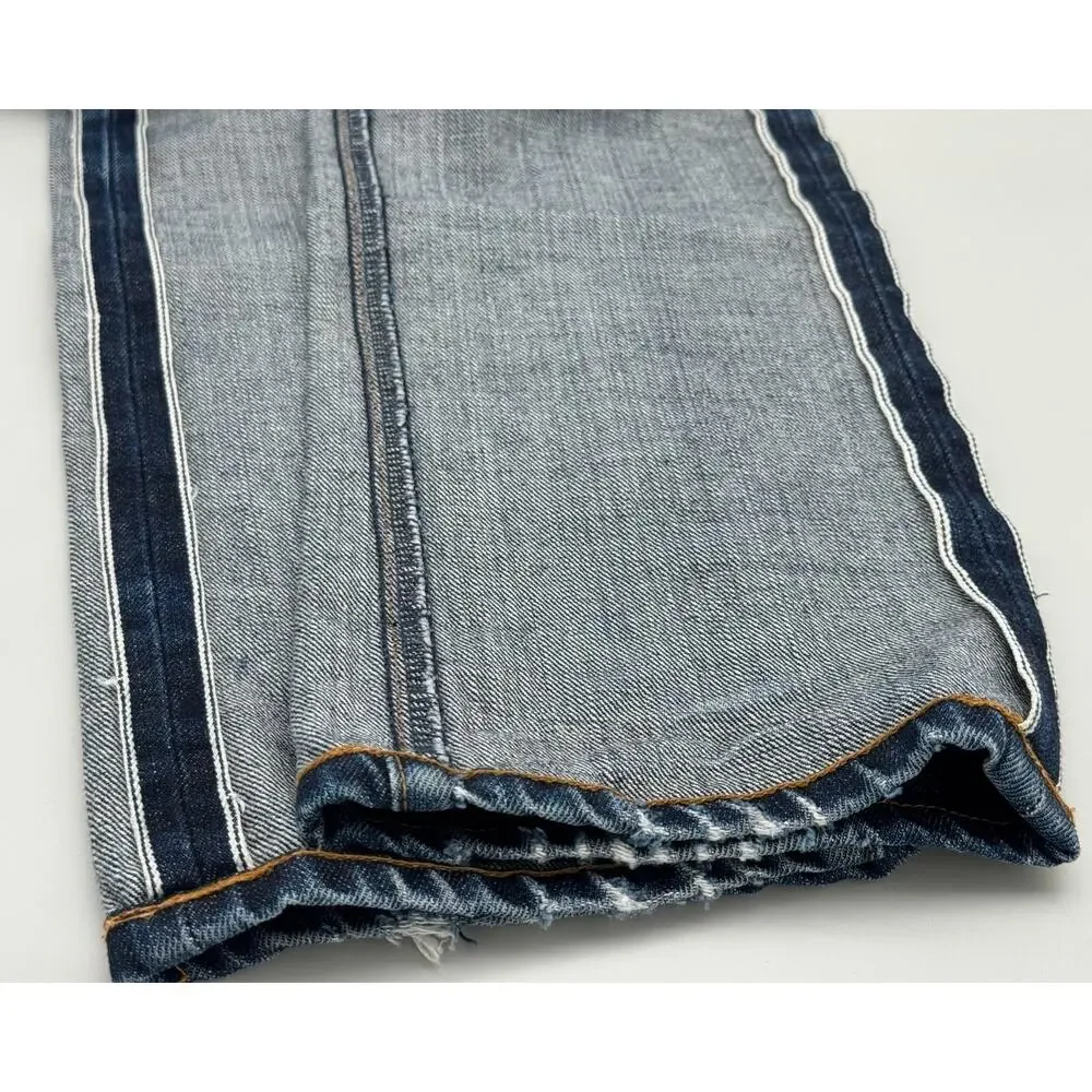 Baldwin The 77 Drop Yoke Straight Selvedge Jeans 32x30 USA Japanese Denim